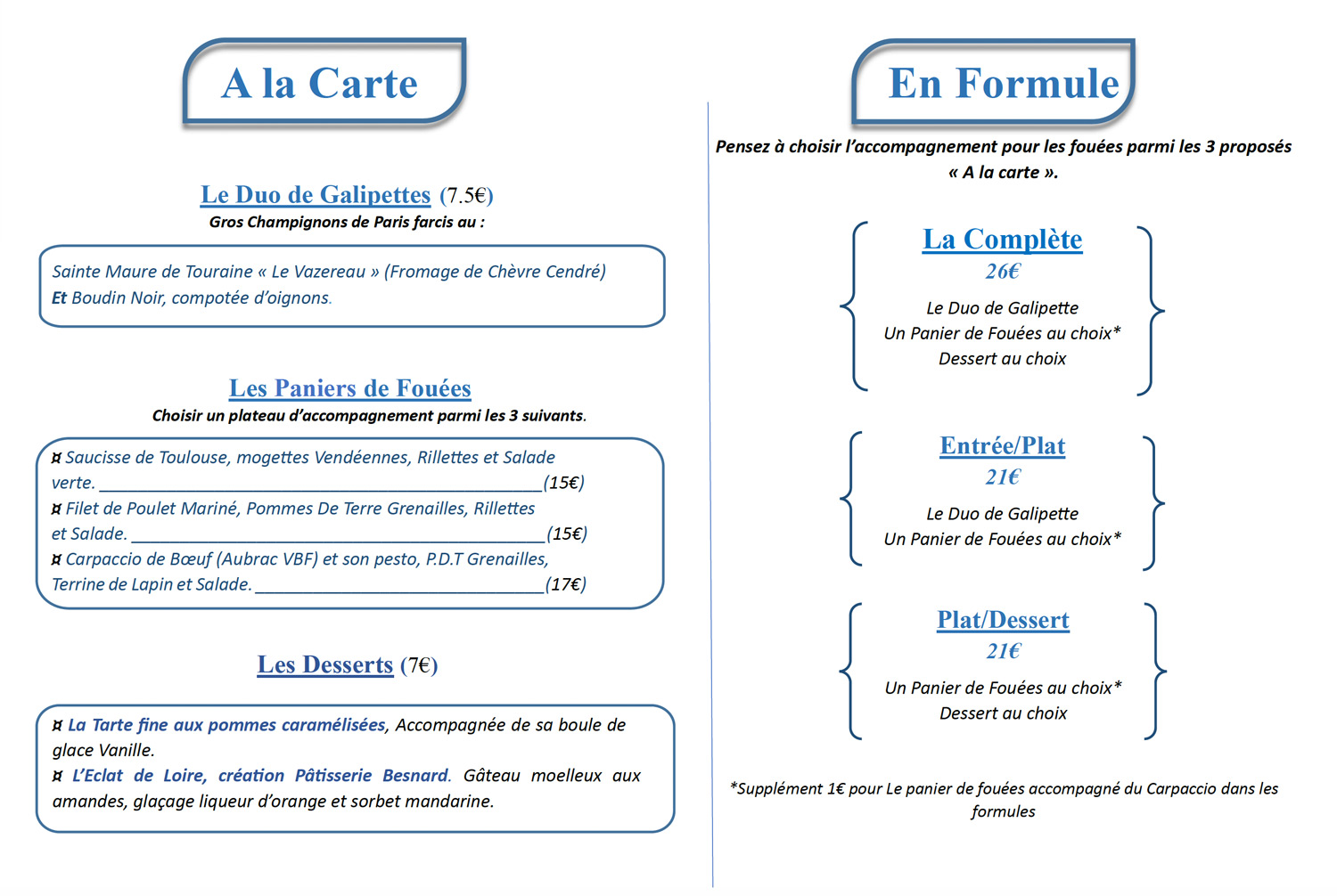 carte bistroglo juin 2026